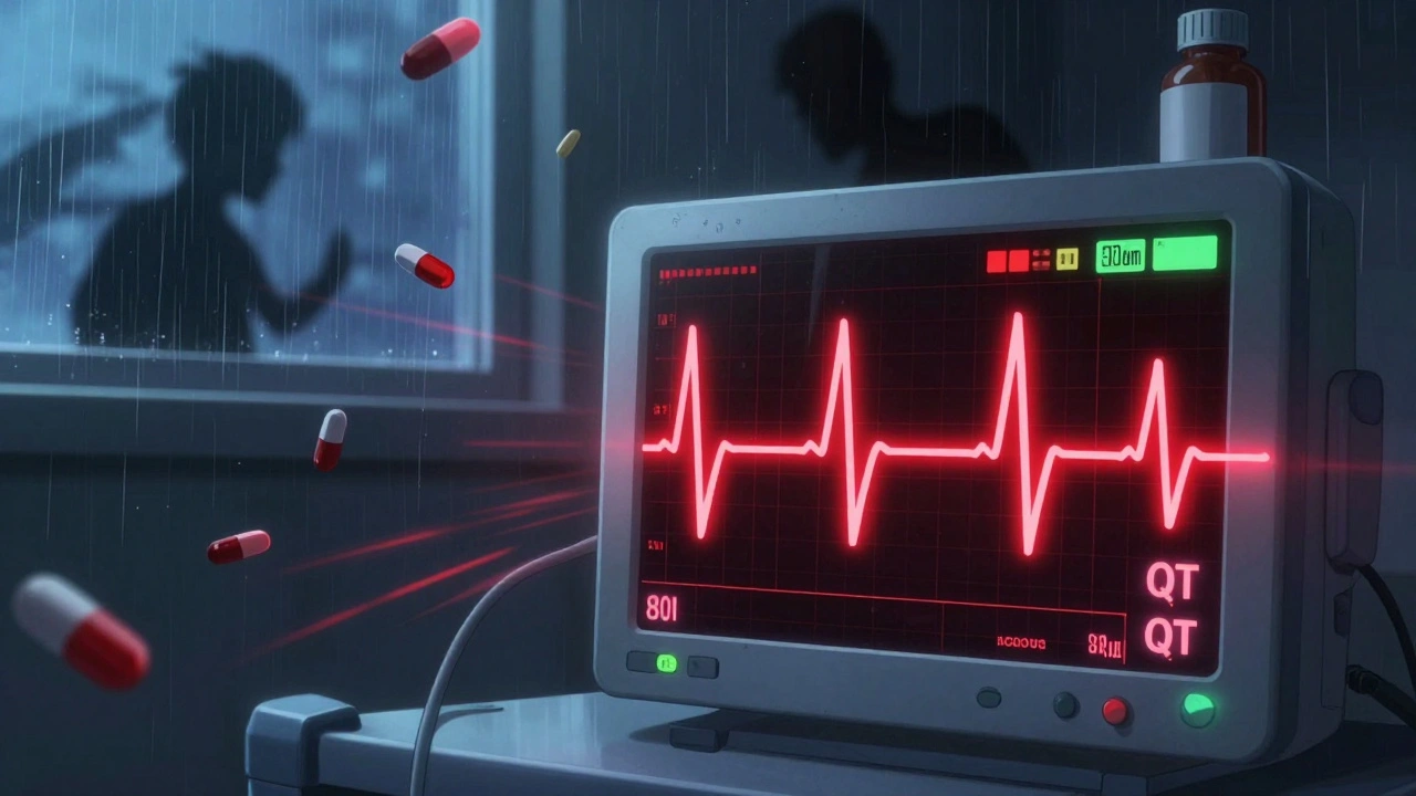 Antipsychotiques et médicaments cardiaques : risques de prolongation de l'intervalle QT