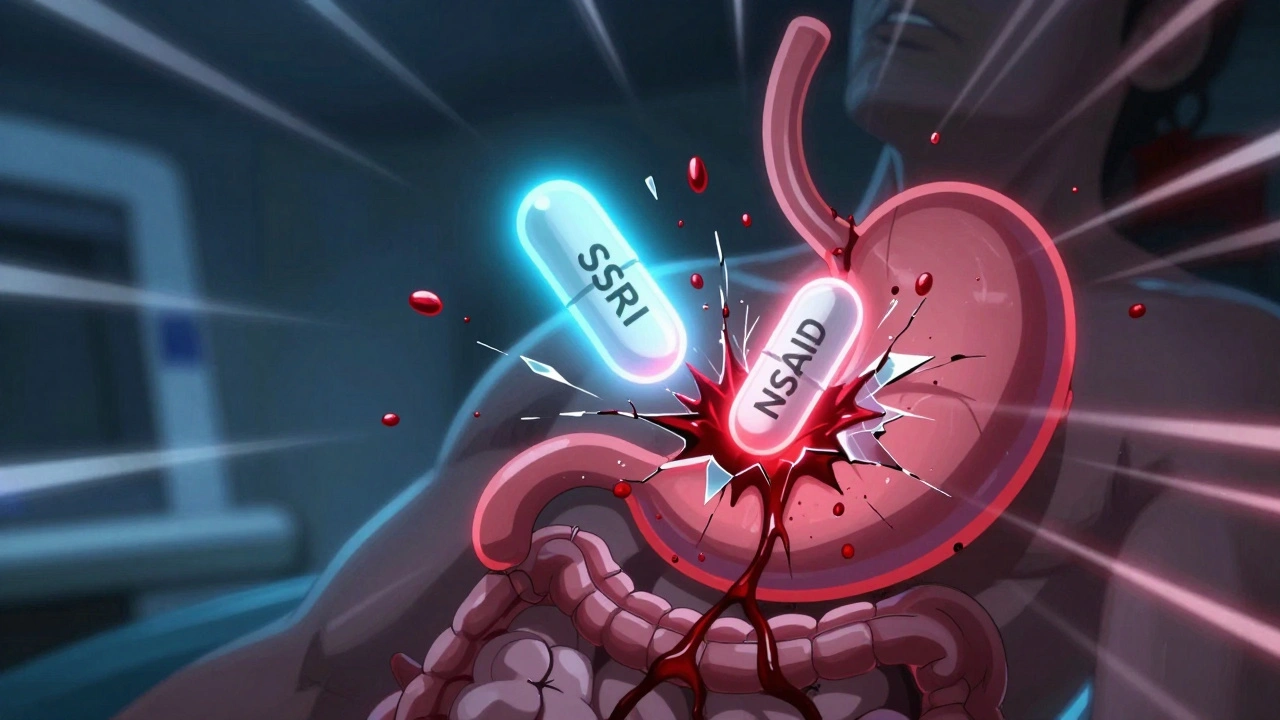 SSRIs et NSAIDs : risque accru de saignements gastro-intestinaux et stratégies de prévention