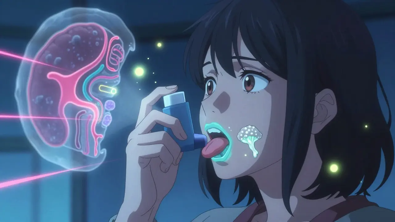 Candidose buccale causée par les médicaments : traitement antifongique et prévention