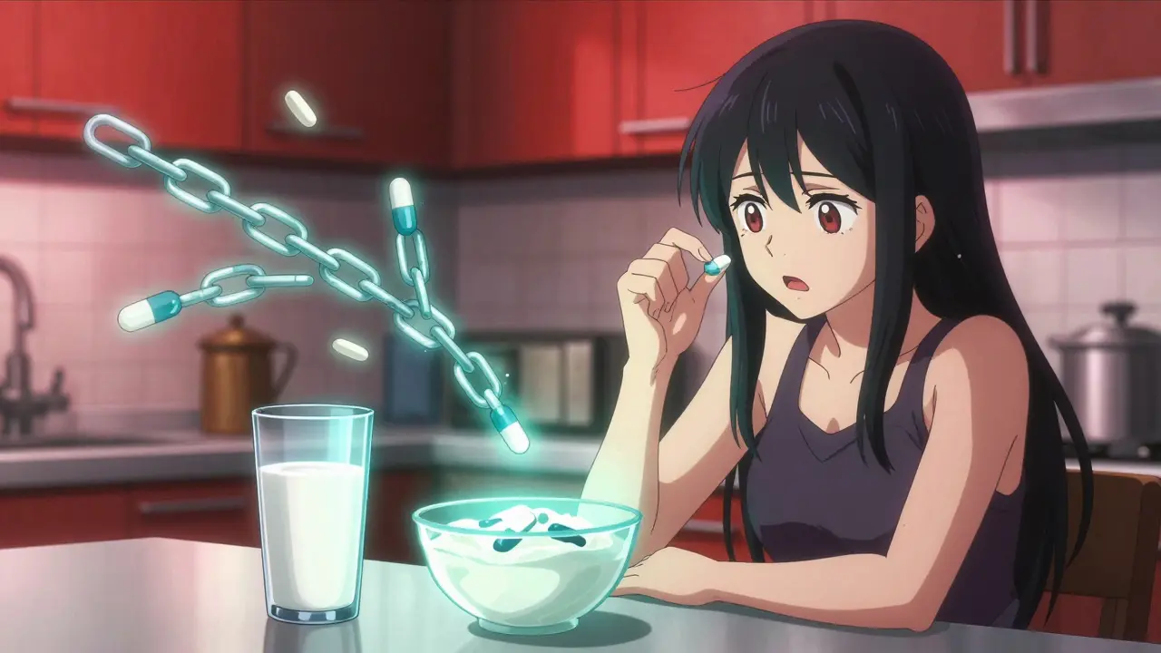 Produits laitiers et absorption des antibiotiques : le moment compte vraiment