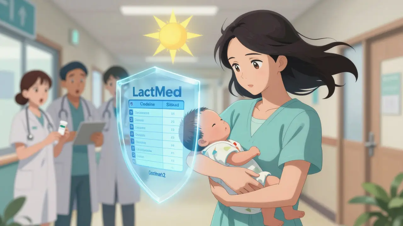 Une mère confiante rejette un médicament dangereux tout en allaitant son bébé.