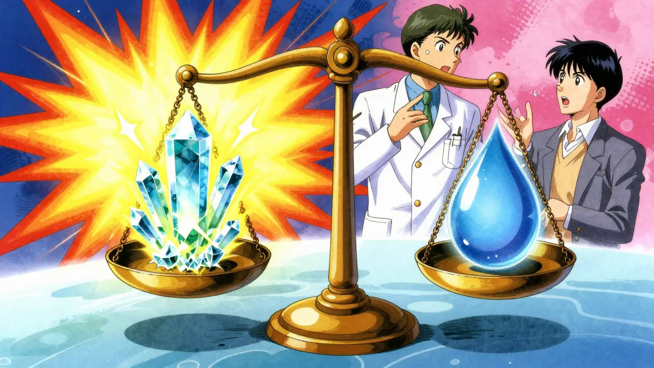 Balance conceptuelle opposant l'efficacité énergétique à la sécurité cardiaque.