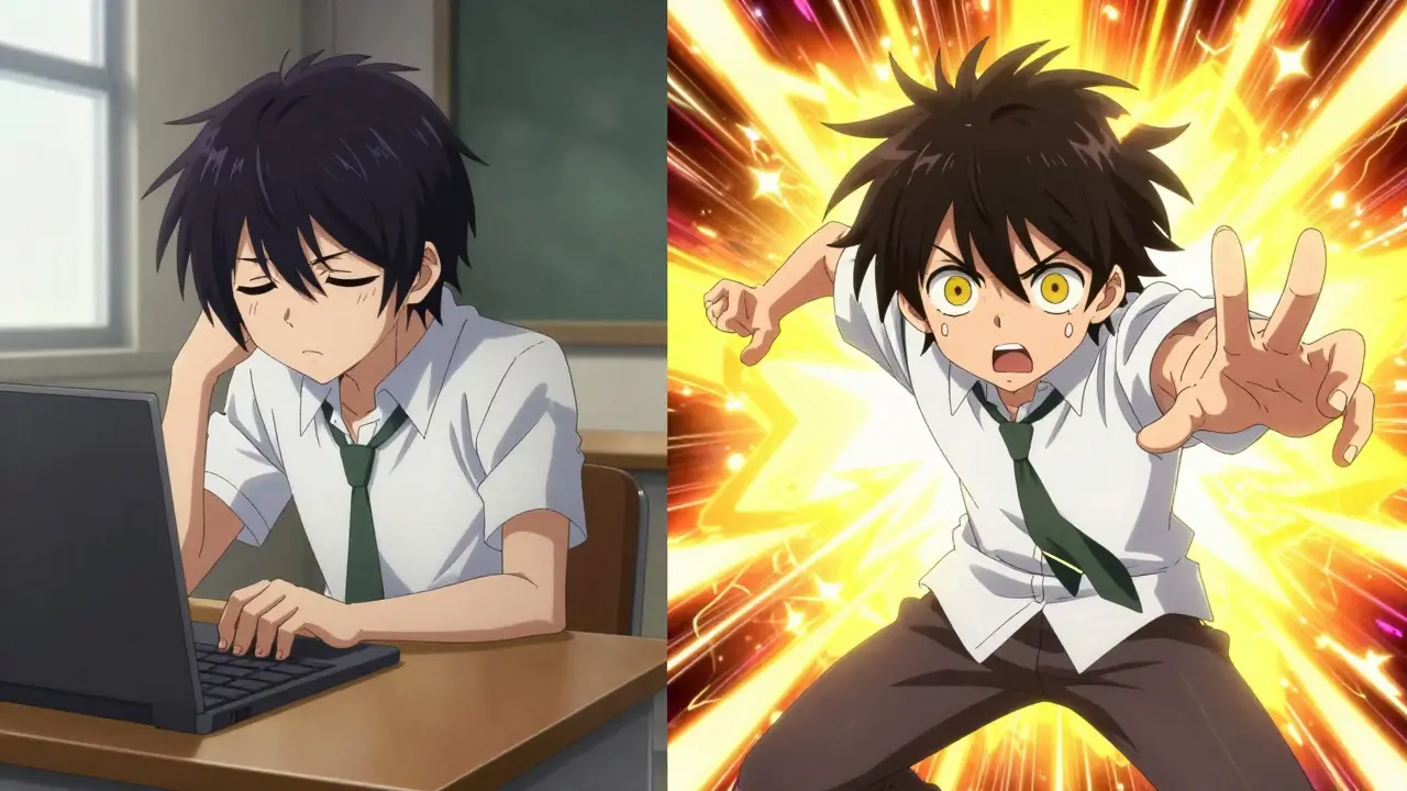 Comparaison entre un état de somnolence et un état de clarté mentale.